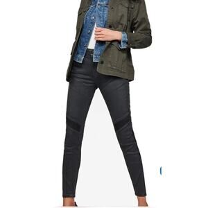 G Star Raw NWT Women's MOTAC-X 3D Skinny Ankle Jeans Black Size 26/30